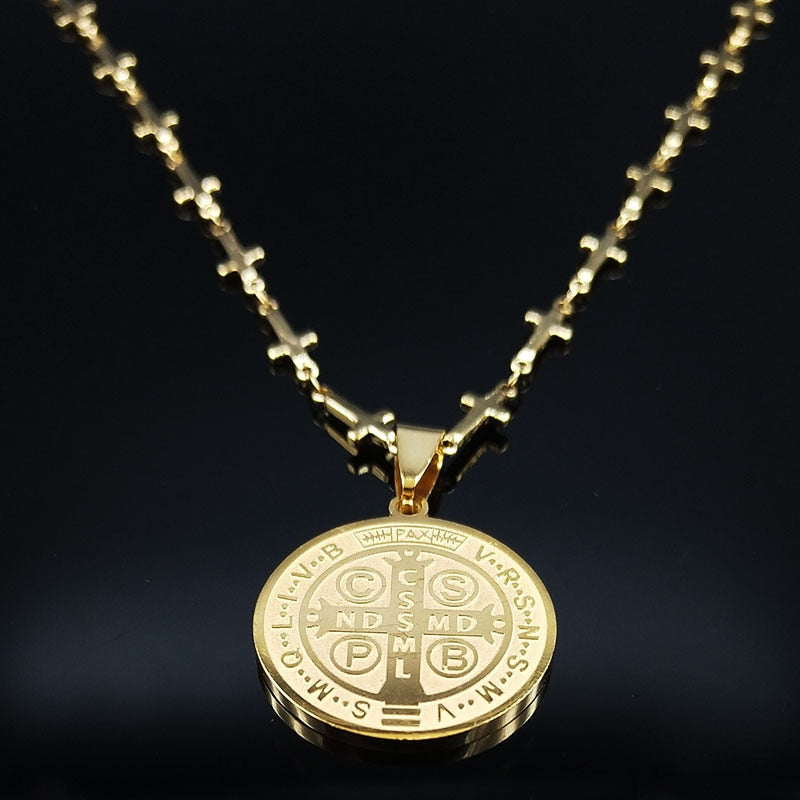 Medalha São Bento Corrente de Cruz