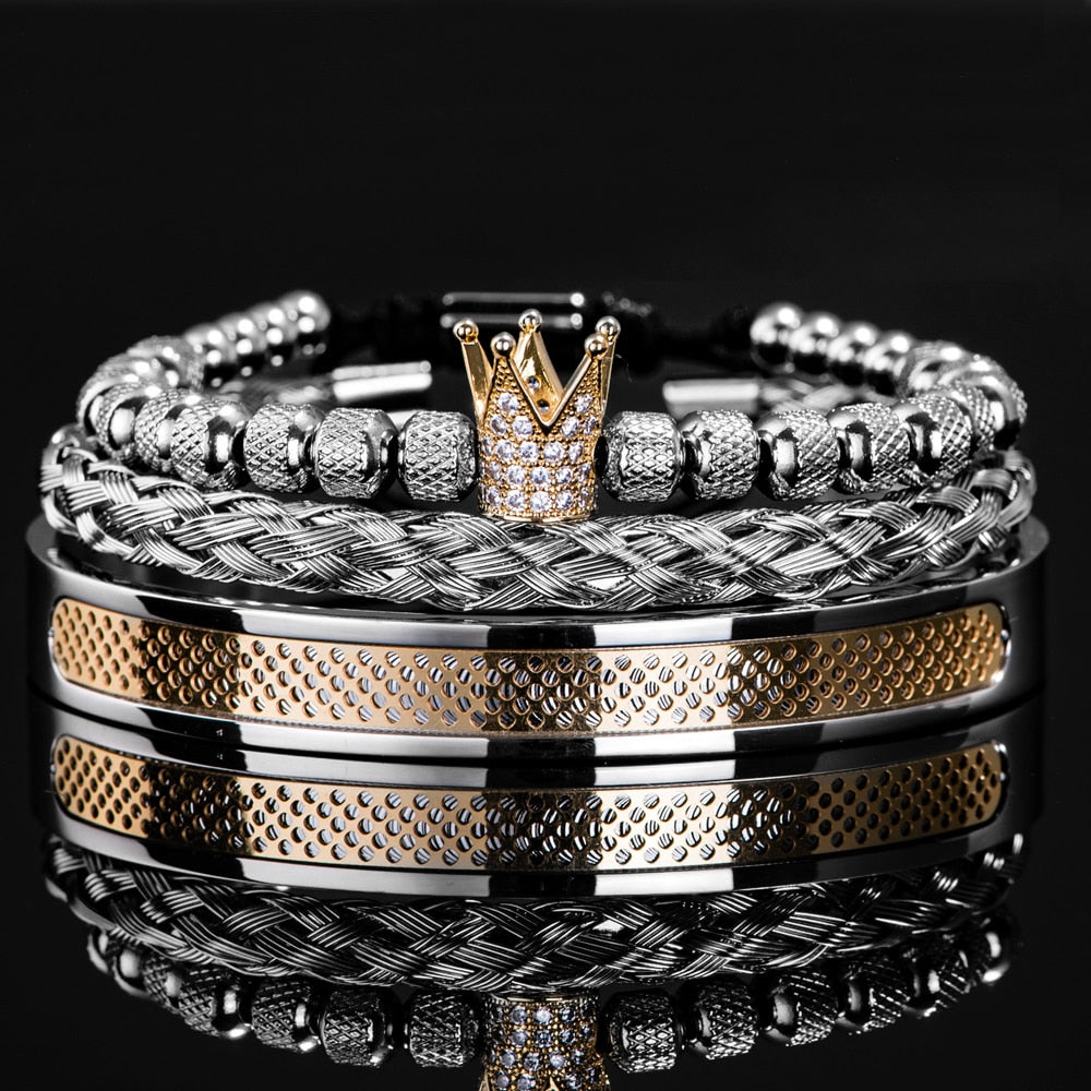 Pulseira Império Romano - 3 pcs