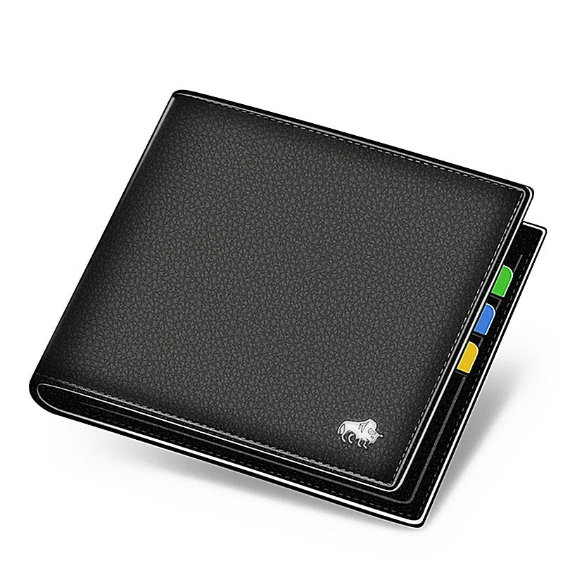 Carteira de Couro Masculina Bison com Bloqueio RFID