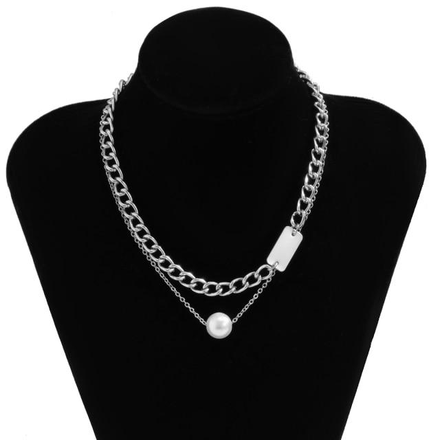 Colar de Pérola e Corrente Ouro 18K