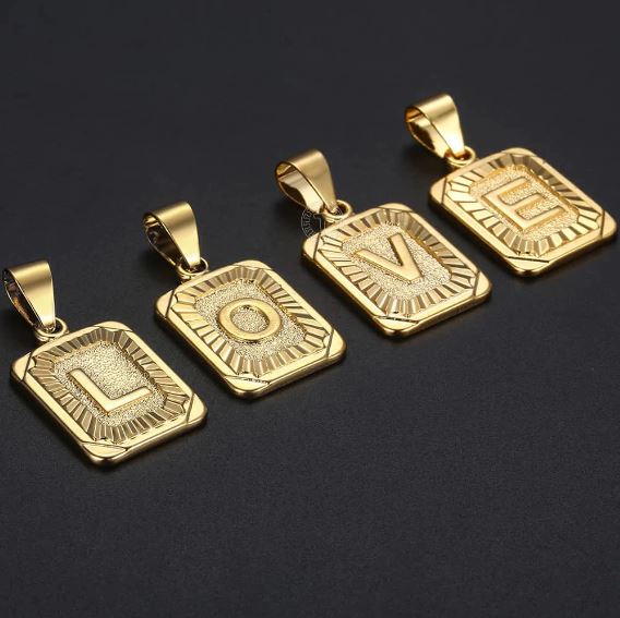 Colar Letra Inicial Banhado a Ouro