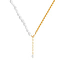 Colar de Pérola Bruta com Elos