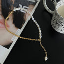 Colar de Pérola Bruta com Elos