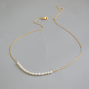 Colar Minimal de Pérolas