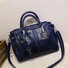 Bolsa Feminina Clássica Algarve / Dupla Alça em Couro PU