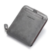 Carteira de Couro Masculina Carr Ken com Zíper Slim