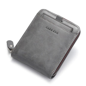 Carteira de Couro Masculina Carr Ken com Zíper Slim