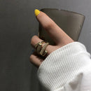 Anel Involt Cravejado e Banhado 18K