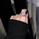 Anel Involt Cravejado e Banhado 18K