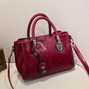 Bolsa Feminina Clássica Algarve / Dupla Alça em Couro PU