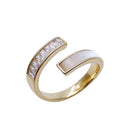 Anel Monreale Cristalizado 18K