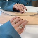 Anel Cristal de Saturno 18k