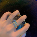 Anel Tizzi com Cristais e Banhado 18K