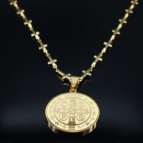 Medalha São Bento Corrente de Cruz
