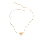 Colar Banhado Ouro 18k e Detalhe Pérola