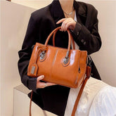 Bolsa Feminina Clássica Algarve / Dupla Alça em Couro PU