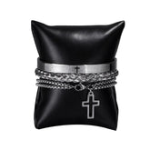 Pulseira Bracelete Crucifixo - 3 pcs