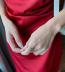 Anel Camelia com Cristais e Banhado 18K