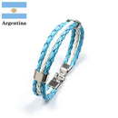 Pulseira de Couro Vários Países