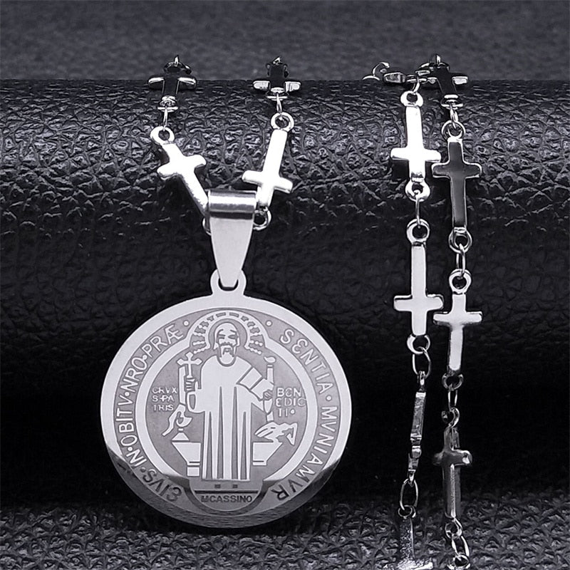 Medalha São Bento Corrente de Cruz