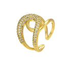 Anel Cristal de Saturno 18k