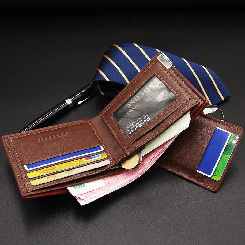 Carteira Masculina de Couro Menbense Slim