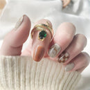 Anel Serpente de Esmeralda