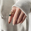 Anel Serpente de Esmeralda