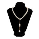 Colar de Pérolas Folheado a Ouro