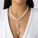 Colar de Pérolas Folheado a Ouro