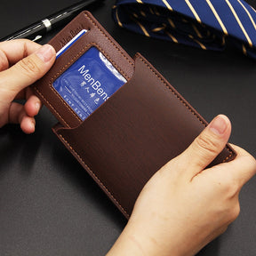 Carteira Masculina de Couro Menbense Slim
