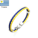 Pulseira de Couro Vários Países