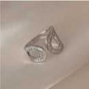 Anel Selena Cristais de Prata 18k