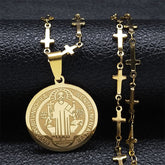 Medalha São Bento Corrente de Cruz
