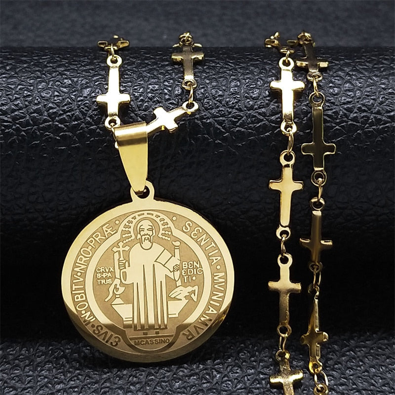 Medalha São Bento Corrente de Cruz