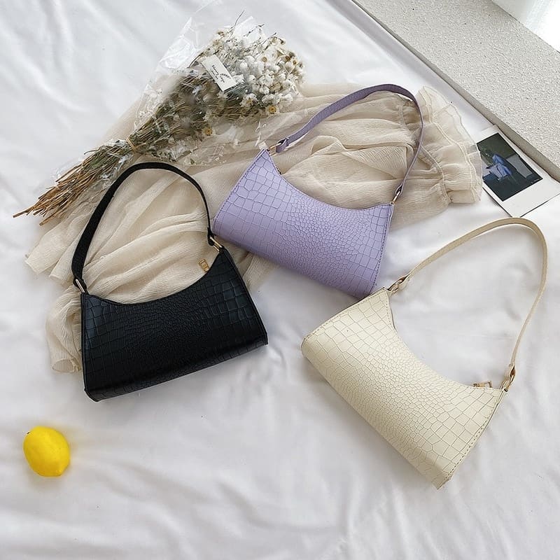 Bolsa de Ombro Feminina Versátil em Couro Ecológico