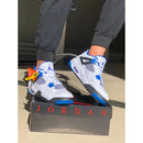 Air Jordan 4 - Motorsports Branco e Azul