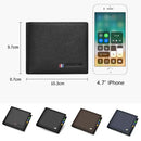 Carteira de Couro Masculina Bison com Bloqueio RFID