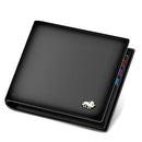 Carteira de Couro Masculina Bison com Bloqueio RFID