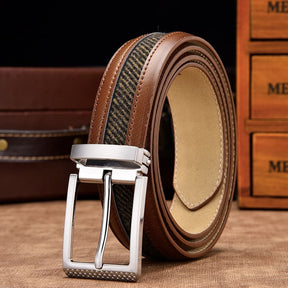 Cinto de Couro Masculino Triple Leather