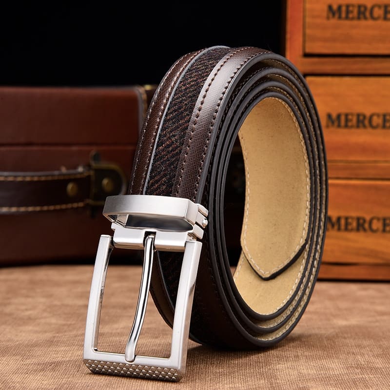 Cinto de Couro Masculino Triple Leather
