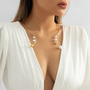 Colar Rocks de Pérola Banhado a Ouro