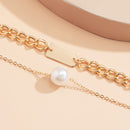 Colar de Pérola e Corrente Ouro 18K