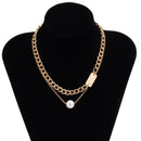 Colar de Pérola e Corrente Ouro 18K