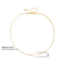 Colar Fiori de Pérola Solitária