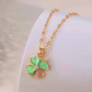 Colar de Zircônia com Trevo 4 Folhas