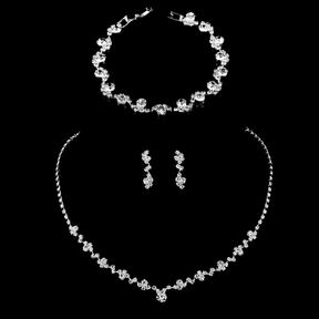 Conjunto com 3 Peças de Cristais