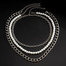 Kit de 3 Colares em Pérola e Prata