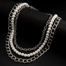 Kit de 3 Colares em Pérola e Prata