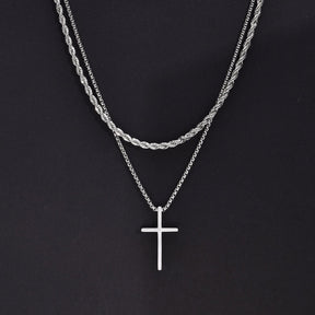 Kit 2 Colares com Crucifixo JC